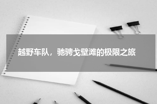  越野车队，驰骋戈壁滩的极限之旅