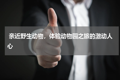  亲近野生动物，体验动物园之旅的激动人心