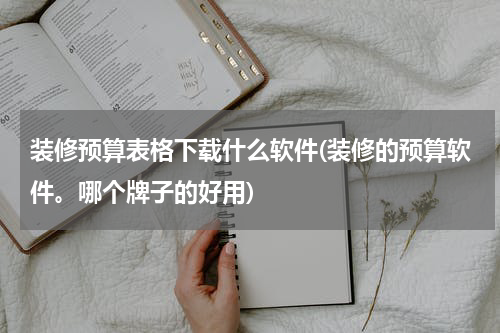 装修预算表格下载什么软件(装修的预算软件。哪个牌子的好用)