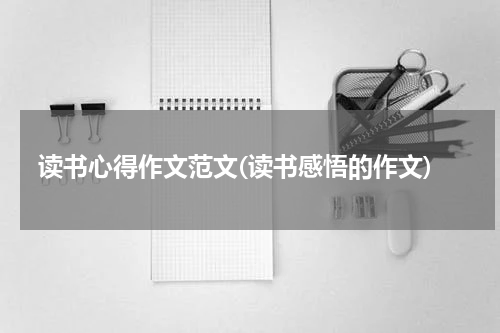 读书心得作文范文(读书感悟的作文)
