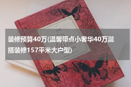 装修预算40万(温馨带点小奢华40万混搭装修157平米大户型)